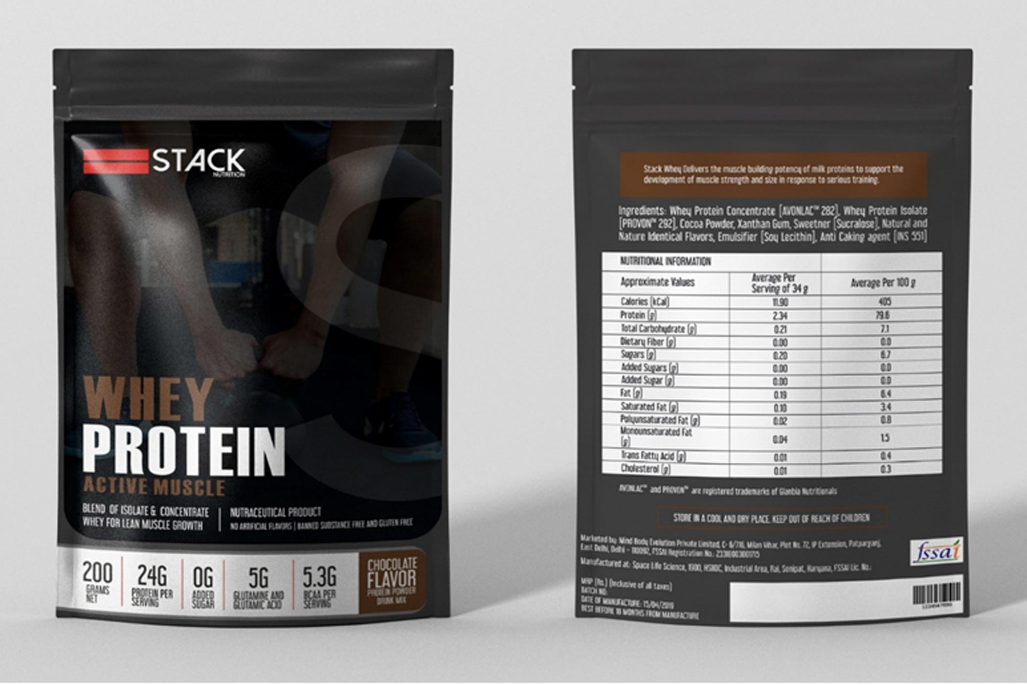 Stack Nutrition whey protein